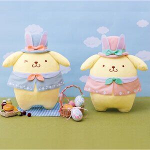 Pompompurin Rabbit Ear Easter Big Plush (Blue)